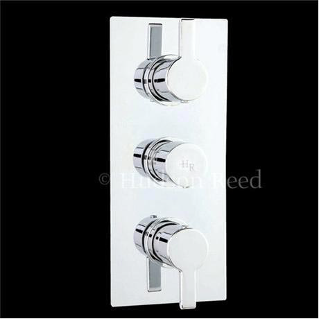Hudson Reed Icon Triple Concealed Thermostatic Shower Valve - Chrome - ICO3211