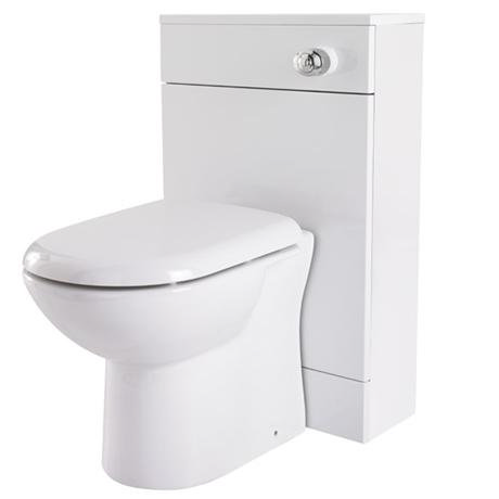 Modena 500 x 200mm High Gloss White BTW WC Unit w/ Cistern & Soft Close Seat