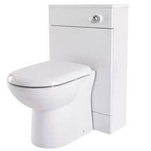 Modena 500 x 200mm High Gloss White BTW WC Unit w/ Cistern & Soft Close Seat