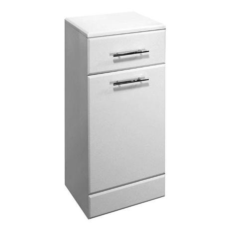 Alaska 330 x 300mm High Gloss White Deep Laundry Basket - VTY062