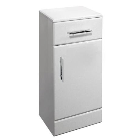Alaska 350 x 300mm High Gloss White Deep Cupboard - NVC173