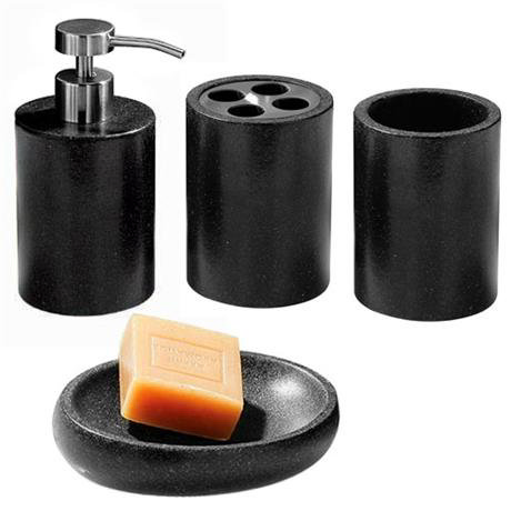 4 Piece Anthracite Bathroom Set