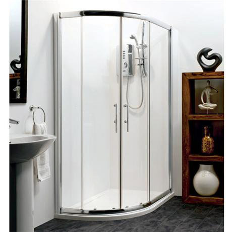 Aegean Offset Quadrant Shower Enclosure with Shower Tray & Waste - Left Hand Option