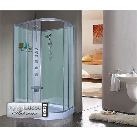 AquaLusso Crystal 1200 Shower Cabin - Ocean - Left hand option