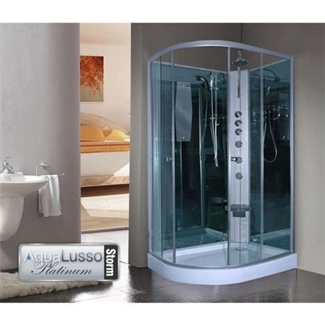 AquaLusso Crystal 1200 Shower Cabin - Storm - Right hand option