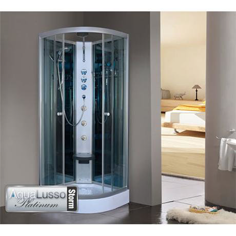 AquaLusso Crystal Shower Cabin - Storm