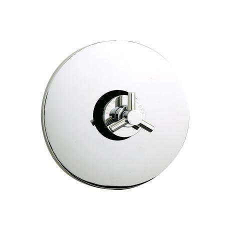 Aspect Concealed Thermostatic Sequential Shower Valve with Round Plate