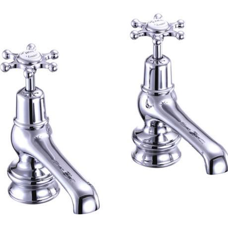 Burlington Birkenhead Regent - Chrome 5" Basin Taps - BIR2