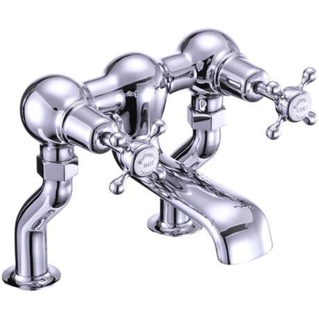 Burlington Claremont - Chrome Deck Mounted Bath Filler - CL23