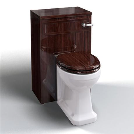 Burlington Traditional BTW WC Unit with Cistern and Toilet Seat - Mahogany