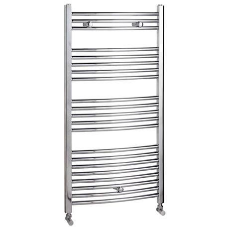 Ultra Chrome Curved Heated Towel Multi-Rail 600 x 1150mm - HK364