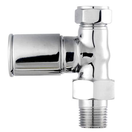 Ultra Modern Chrome Radiator Valves - Straight - HT318