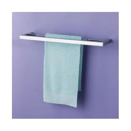 Chrome Wall Mounted 2 Rail Square Tubular Towel Holder