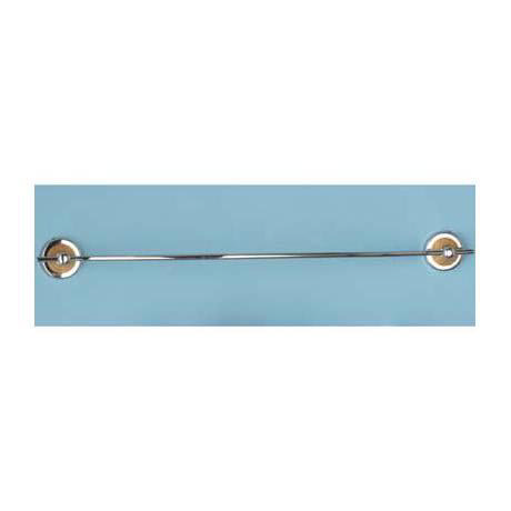 Chrome & Wood Towel Rail