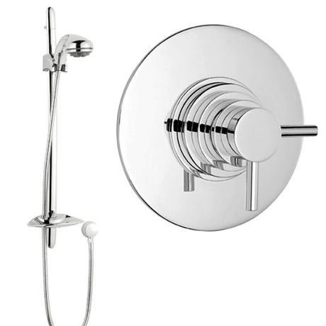 Concealed Shower Valve with Curved Slider Rail