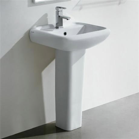 Constance 1 Tap Hole Ceramic 500 Basin and Pedestal Set