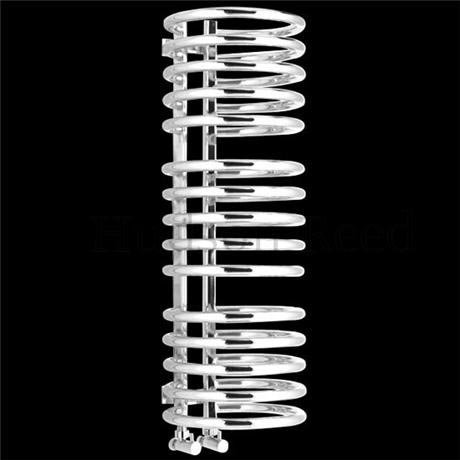 Contemporary Coil 15 Ring Heated Towel Rail