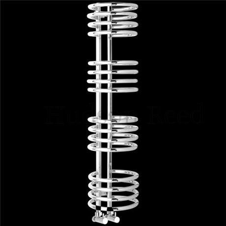 Contemporary Coil 16 Ring Heated Towel Rail