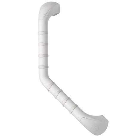 Croydex 400mm Angled Grab 'N' Grip Bar - White