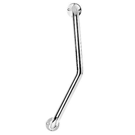 Croydex 600mm Angled Grab Bar - Chrome