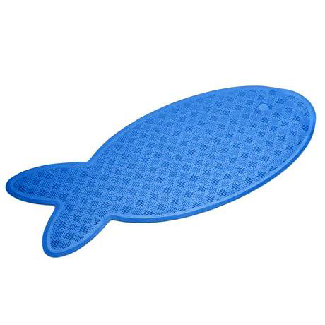 Croydex Big Fish Rubagrip Bath Mat - Blue