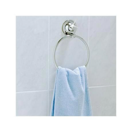 Croydex Everloc Towel Ring - Chrome - QF101941