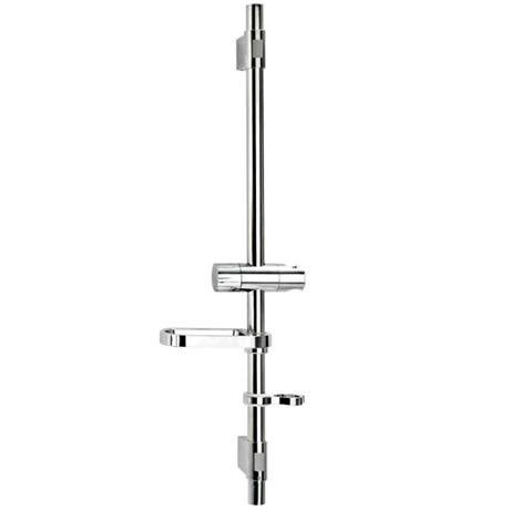 Croydex Flexi-Fit Bath Shower Riser Rail - Chrome