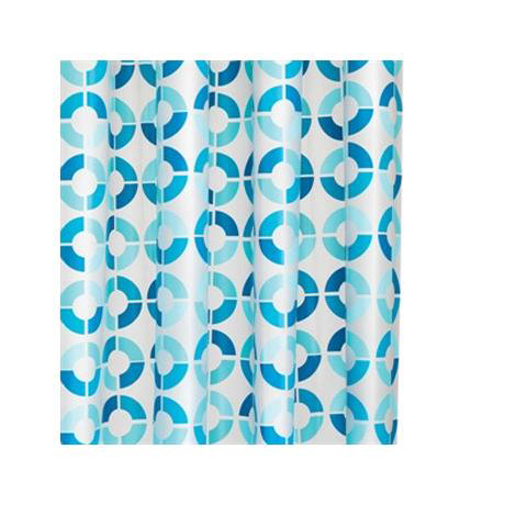 Croydex Mosaic Rings PEVA Shower Curtain - AE287424