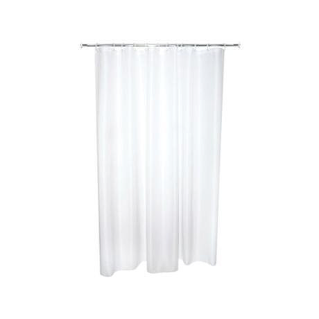 Croydex Telescopic Shower Cubicle Rod, Shower Curtain & Rings Set - AD108741
