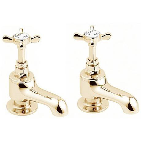 Deva Coronation Cloakroom Taps - Gold