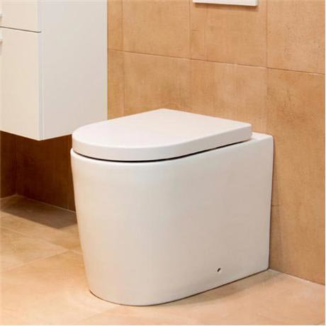 Durab Adam Round Back to Wall Toilet Pan with Soft-Close Seat - TLT-ADAM-BTW