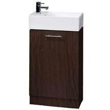 Cubix 480 x 230mm Ebony Brown Vanity Unit w/ Ceramic Basin - VTY041