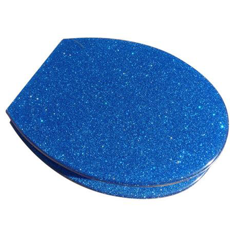 Euroshowers - Blue Glitter Toilet Seat - 81960