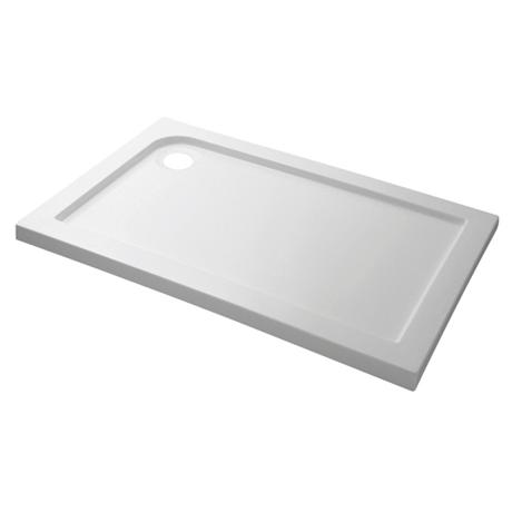 Fresssh 1200 x 800mm  Rectangular White Stone Shower Tray