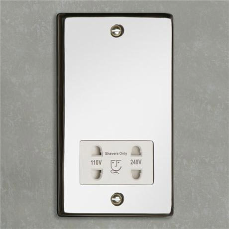 HIB - Shaver Socket - Chrome - 5690