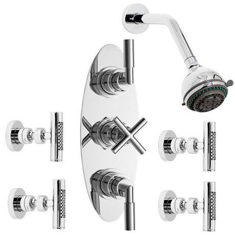 Helix Triple Valve with Luxury Head & Body Jets