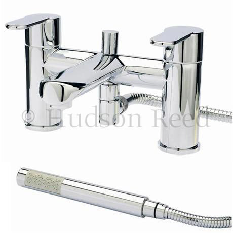 Hudson Reed Dias Bath Shower Mixer with Shower Kit - Chrome - DIA304