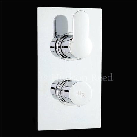 Hudson Reed Dias Twin Concealed Thermostatic Shower Valve - Chrome - DIA3210