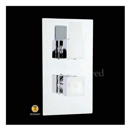 Hudson Reed - Genna Twin Concealed Thermo Shower Valve with Diverter - GEN3207