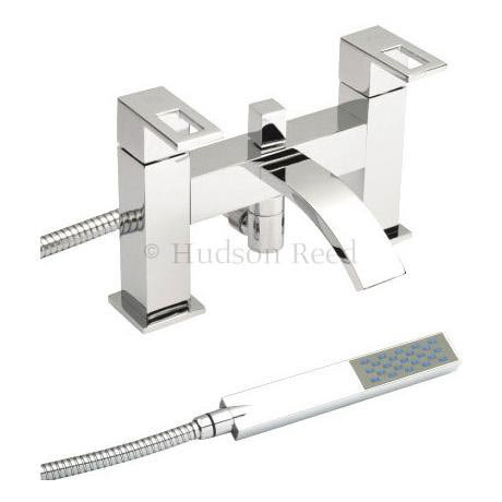 Hudson Reed Motif Bath Shower Mixer with Shower Kit - Chrome - MOT314