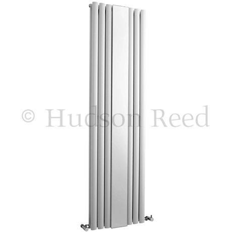 Hudson Reed Revive Double Panel Designer Radiator with Mirror - White - HL331