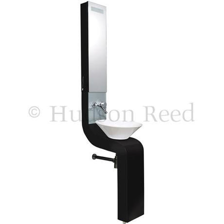 Hudson Reed Sass Freestanding Vanity Unit - Black - LF202