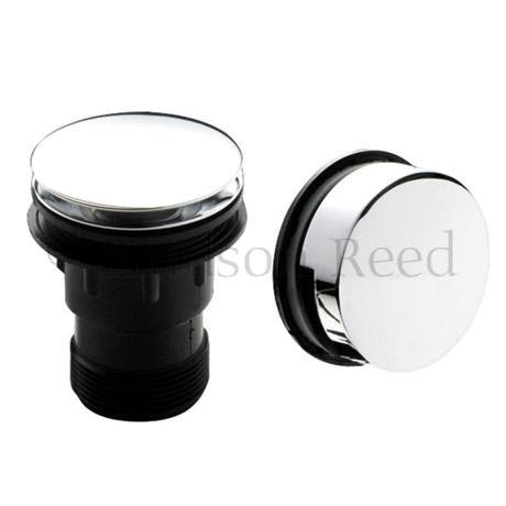Hudson Reed Sprung Plug Bath Waste with Modern Overflow - Chrome