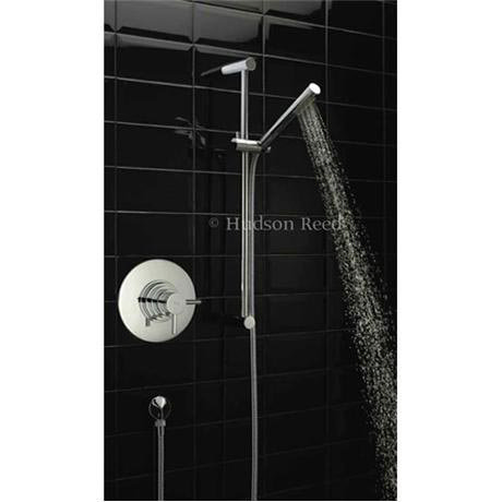 Hudson Reed - Tec Dual Concealed Thermo Valve with Minimalist Slide Rail Kit - HUD-TEC-SHW