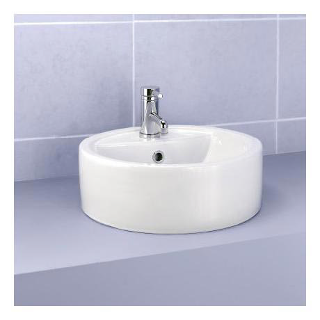 Impala Ceramic 1 Tap Hole Counter Top Vessel - 231431