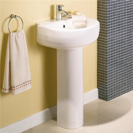 Kapello 1 Tap Hole Basin and Pedestal Set