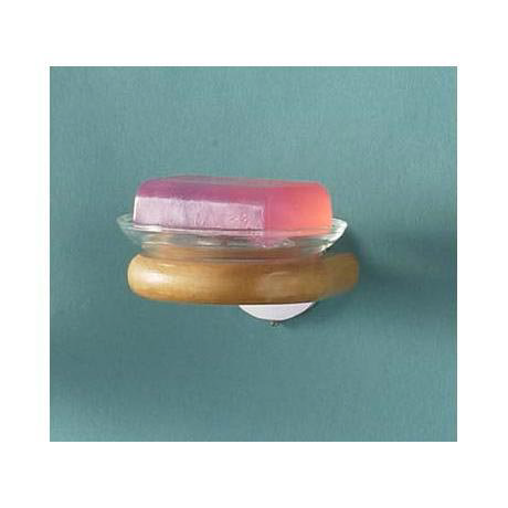 Natural Beech/Chrome Soap Dish