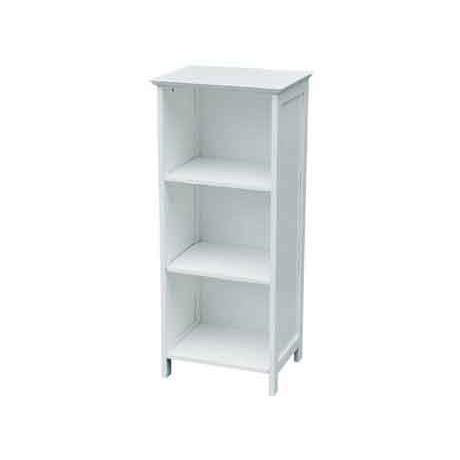 3 Tier White Wood Floor Standing Unit