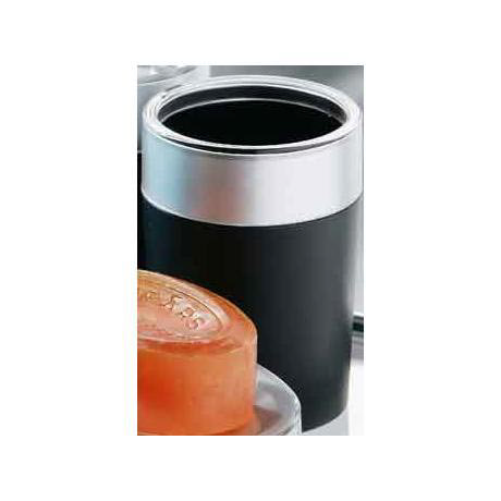 Matt Black Tumbler w/Silver Rim