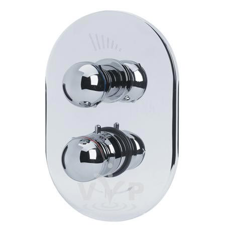 Jupiter twin thermostatic shower valve